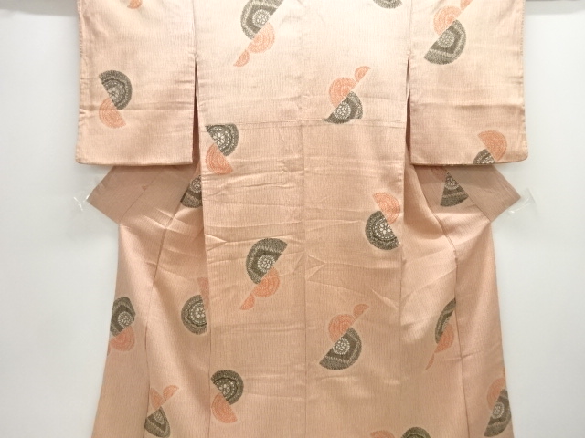 JAPANESE KIMONO / OMESHI / SILK / TAISHO ROMAN STYLE / WOVEN FLOWERS